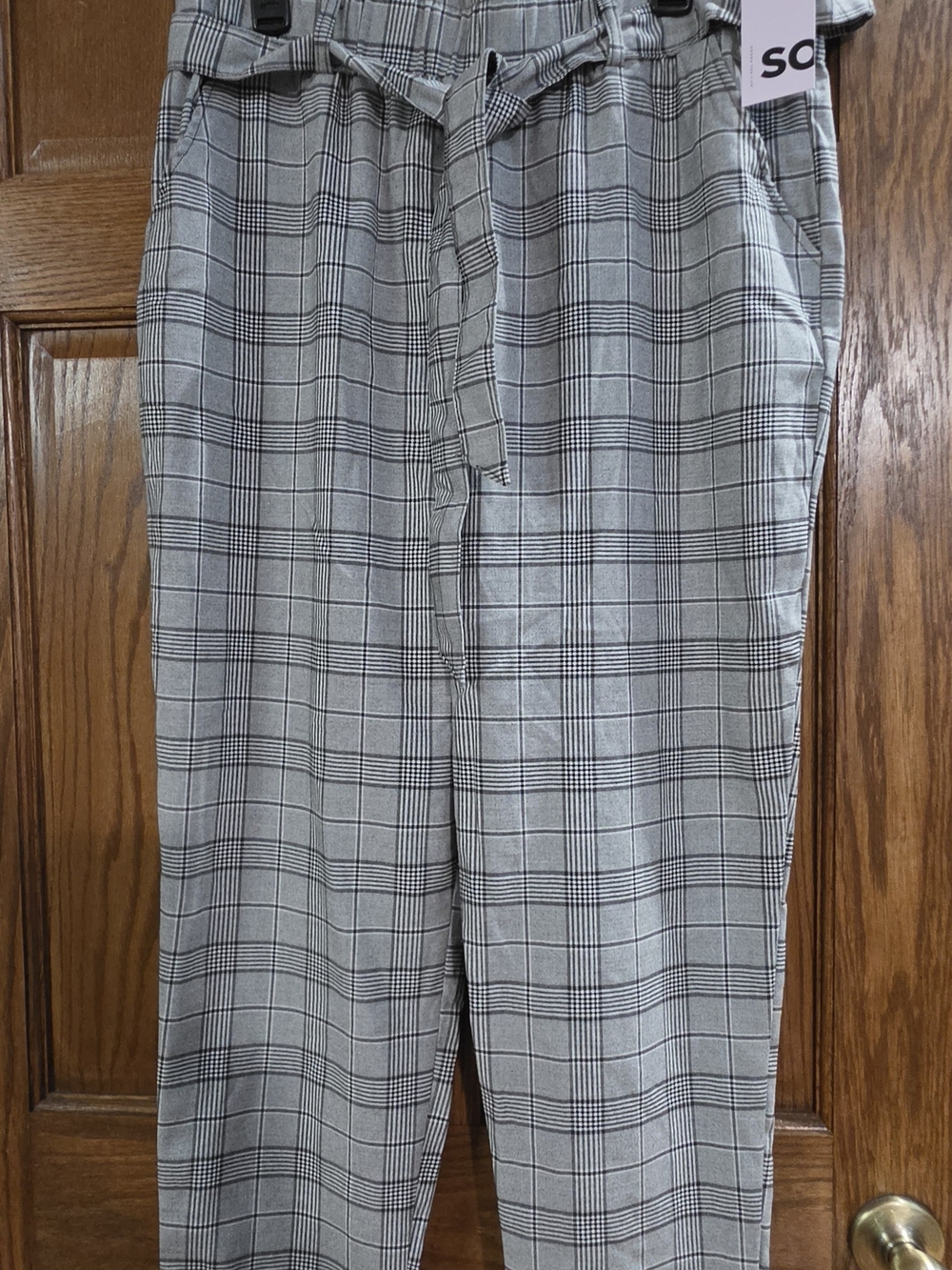 Juniors' SO High-Rise Paperbag Waist Pants, size XL